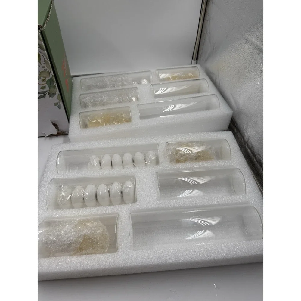 12 Set Glass Vases for Centerpieces with 24 White Floating Candles 80000 Vase...